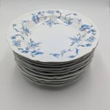 10 soup plates old porcelain royal factory of Limoges
