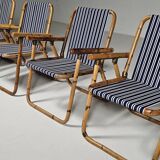 "Patio" dining set in bamboo, Italy, 1960s