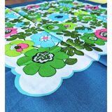 Nappe vintage à décor floral