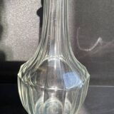 Carafe à liqueur cristal taillé et argent poinçonné Tête de Minerve