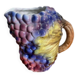Italian barbotine grape pitcher