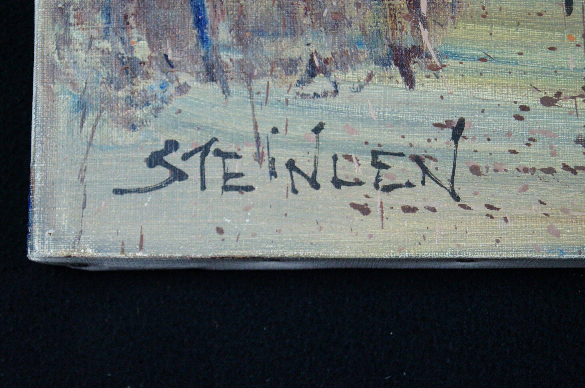 Aimé Daniel Steinlen (1923-1996) "The Sleeping Waters", oil on canvas signed