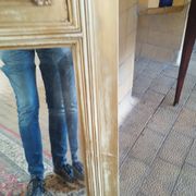 Antique trumeau mirror in Louis XVI style