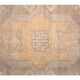 Vintage Turkish Oushak Handmade Wool Cotton Orange Runner Rug 97x327