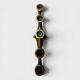 Modernist 5-branch candelabrum in solid brass – Circa 1960/70