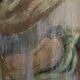 Oil on canvas signed female nude the curtain