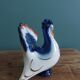 Lomonosov Russian zoomorphic peacock pepper shaker