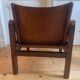 Vintage leather Safari armchair