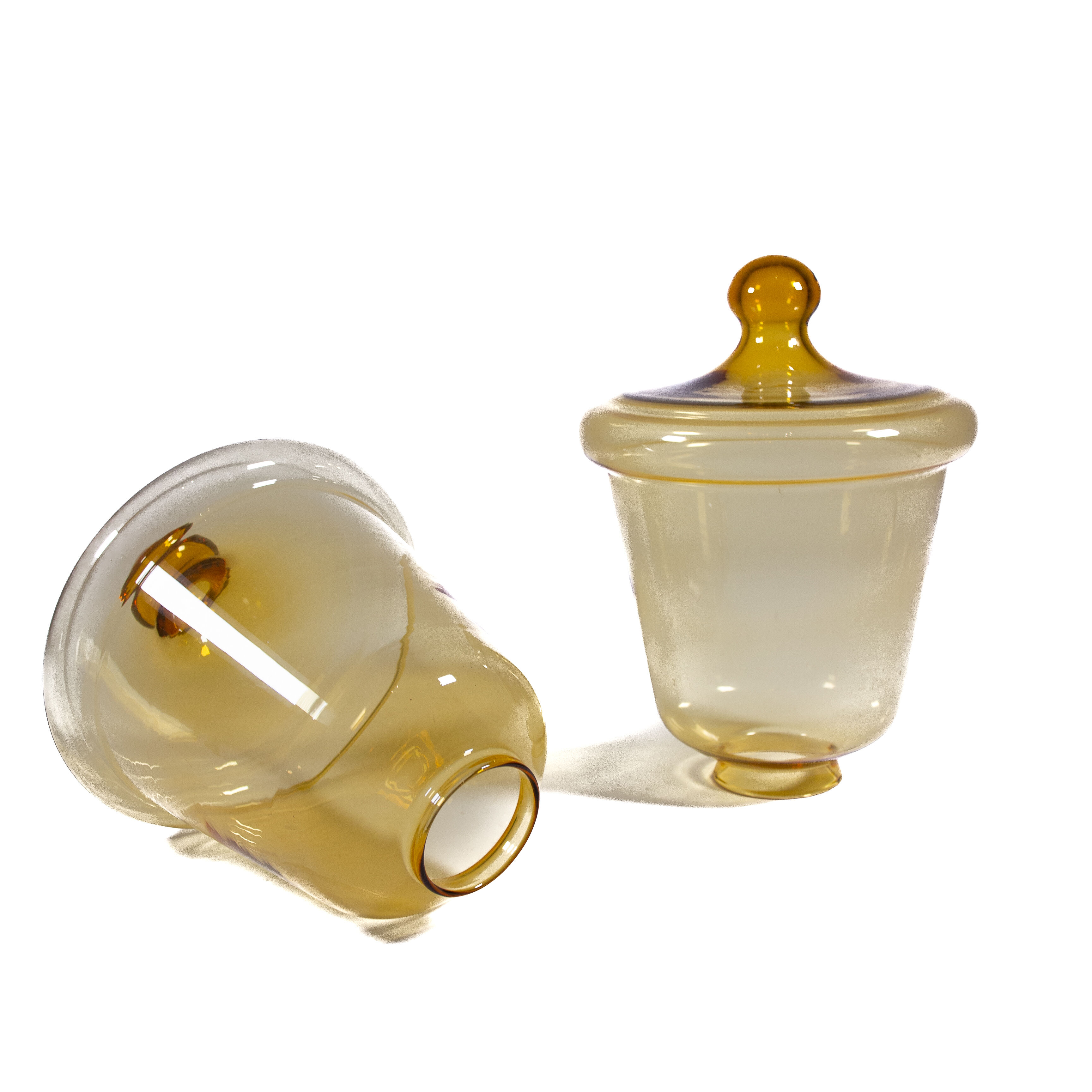 Set of 4 Art Deco globes