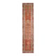 Vintage Turkish Oushak Handmade Wool Cotton Orange Runner Rug 80x372