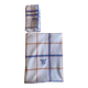 Embroidered checkered tablecloth with its 6 embroidered napkins