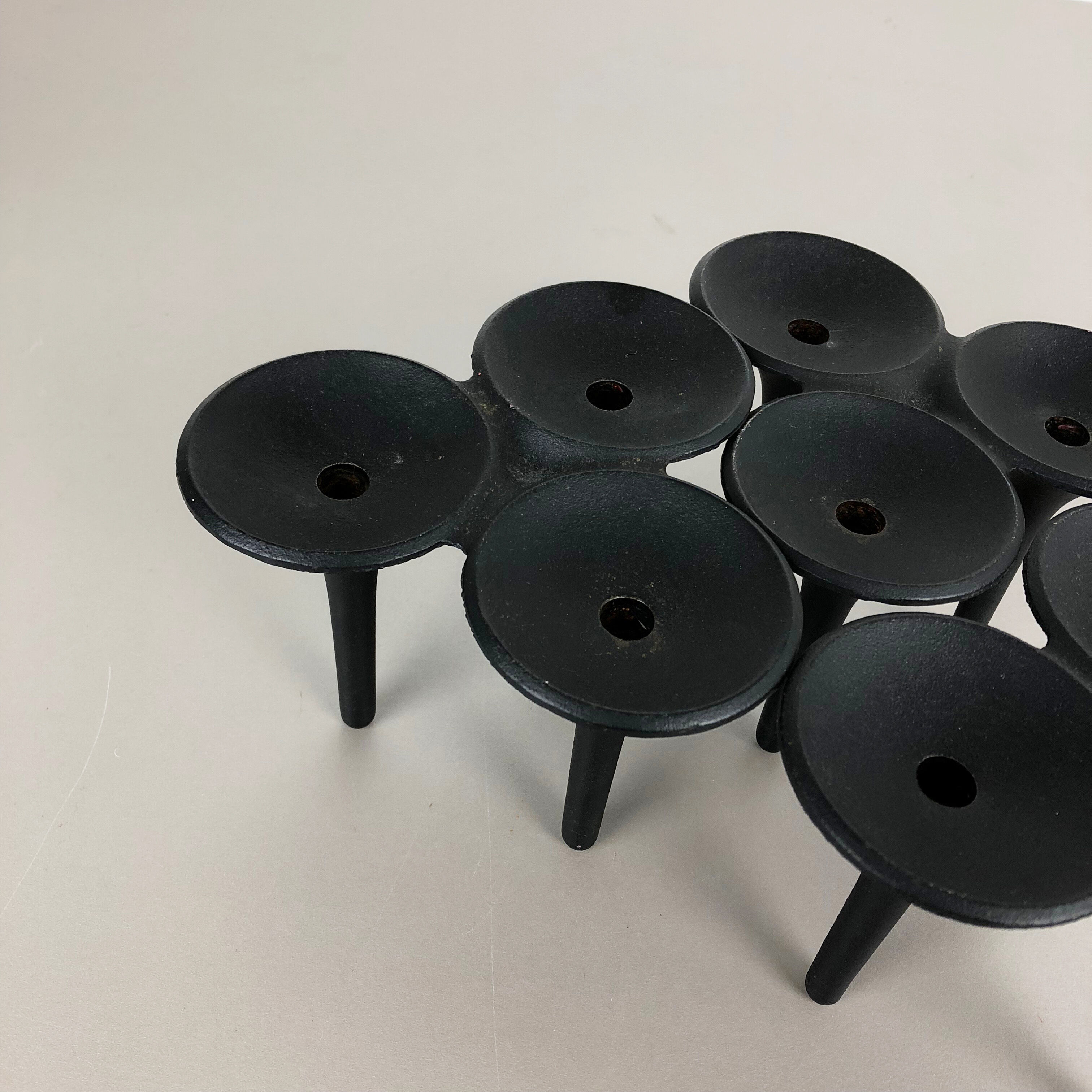 Set of 3 danish candleholder "Hornblower" Christel & Christer Holmgren, 1970s