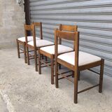 Set of four brutalist chairs 1950