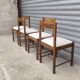 Set of four brutalist chairs 1950