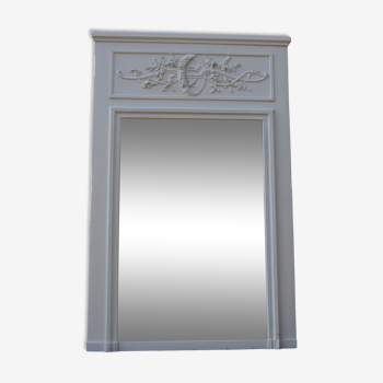 Miroir de boiserie trumeau XIXeme 157x102cm