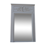 19th-century trumeau woodwork mirror 157x102cm