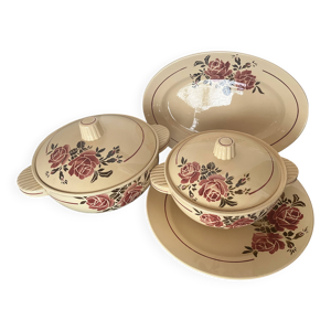 Lot de 4 plats Badonviller