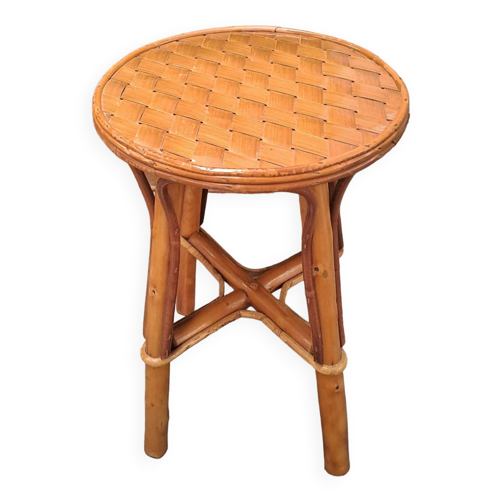 Tabouret en rotin