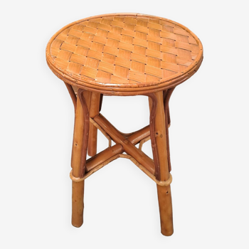 Tabouret en rotin