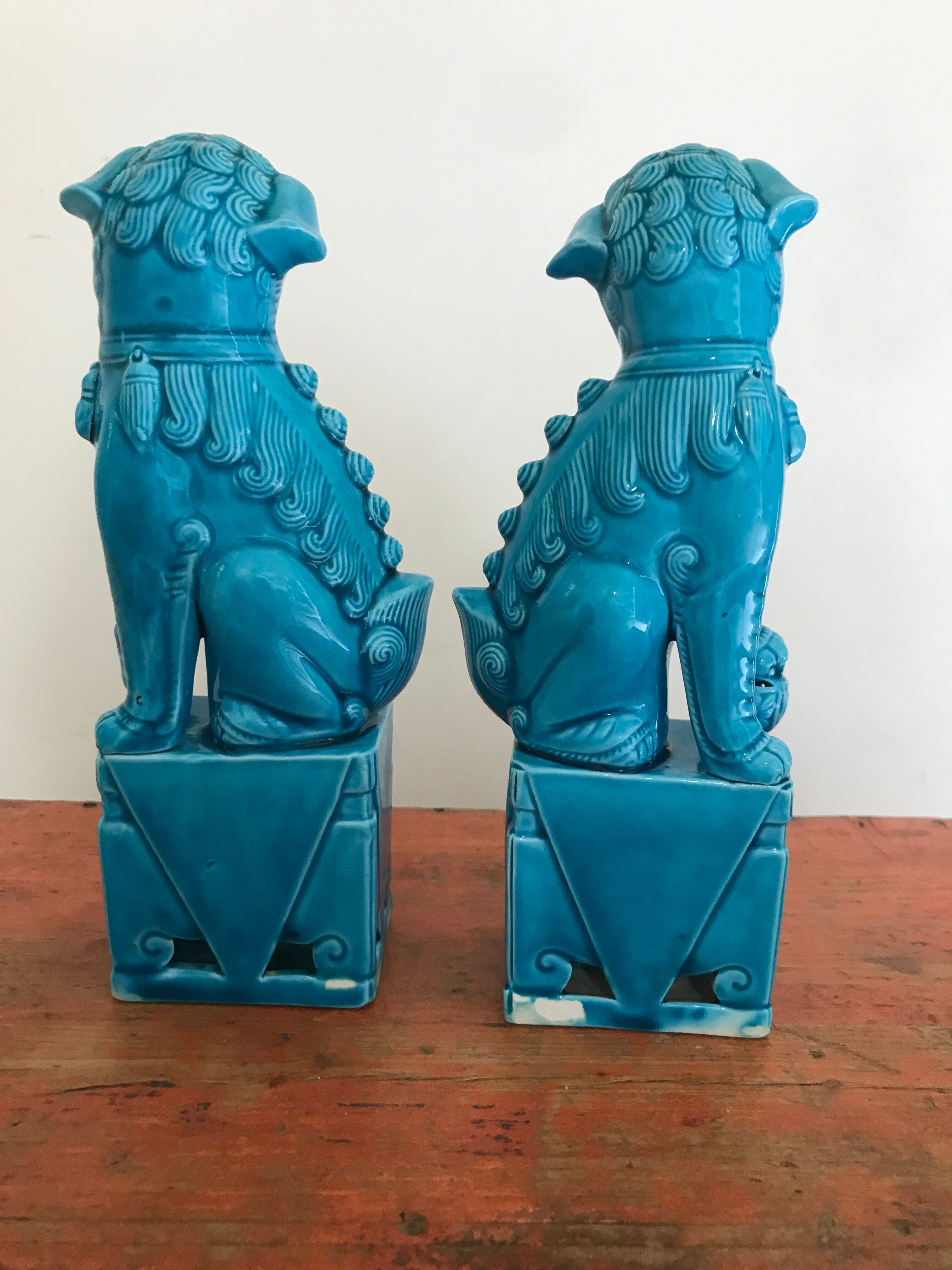 Pair of ancient Fô dogs.