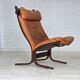 Années 1970, design norvégien par Ingmar Relling, fauteuil, modèle "Siesta".