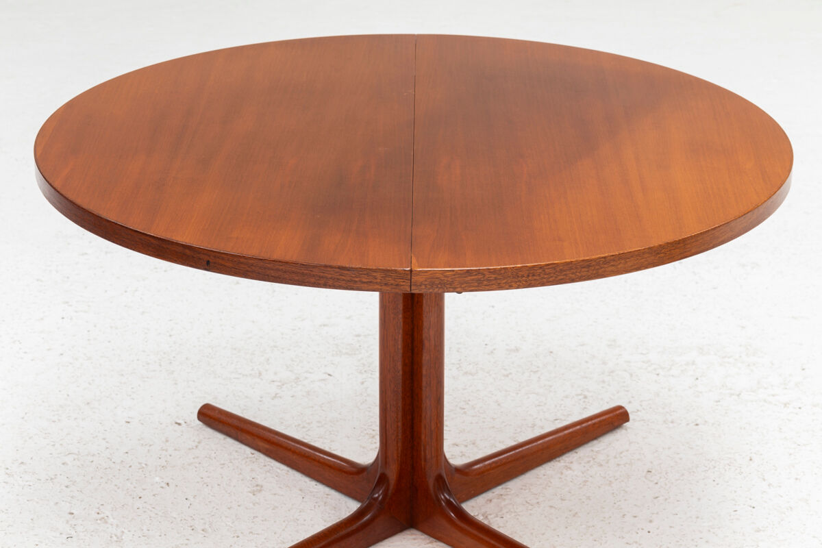 Round to oval danish dining table, Denmark, 1960’s