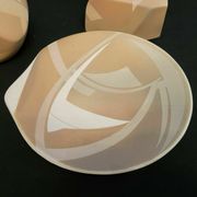 3 pieces in contemporary modernist ceramic Elaine Dick