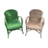 One or two rattan chairs