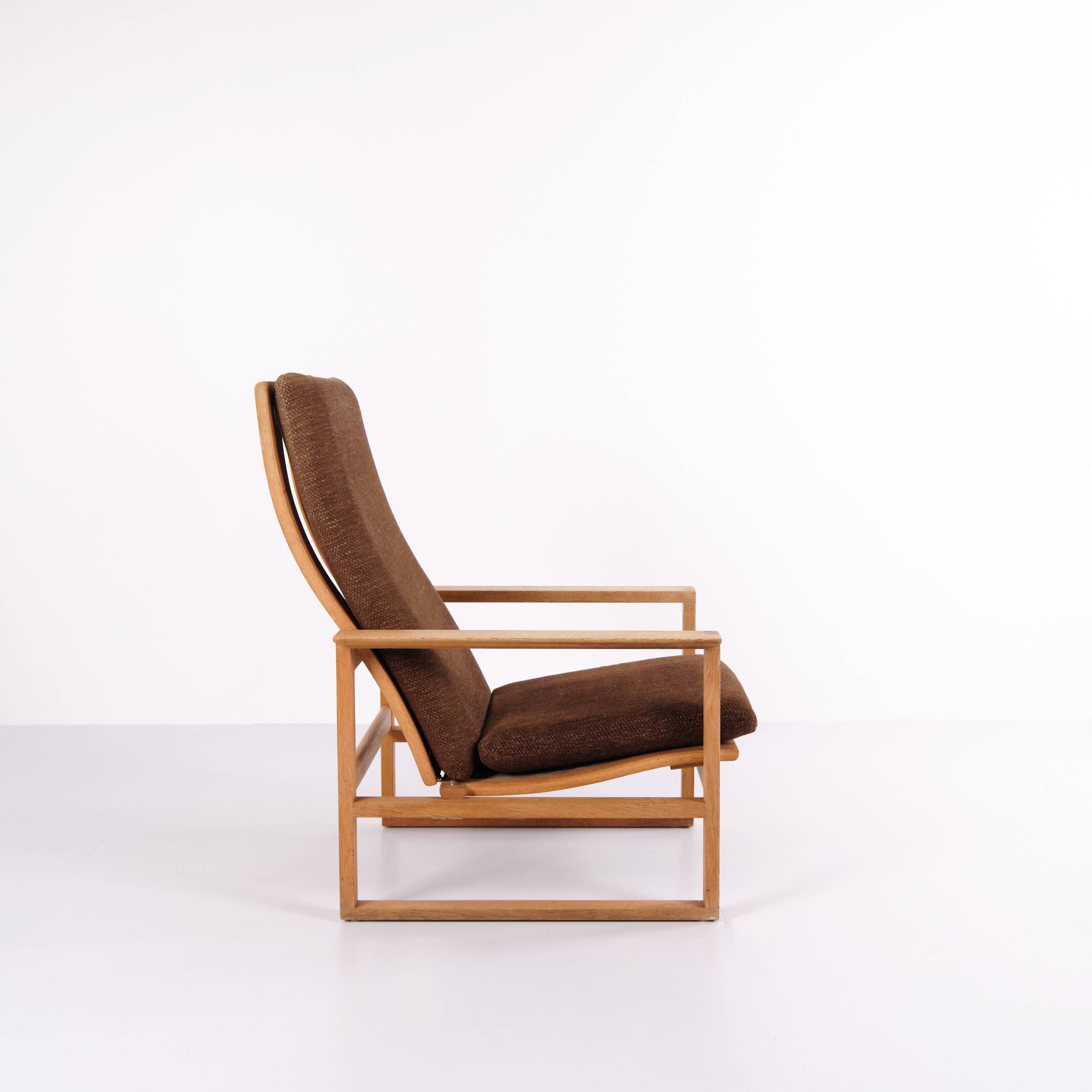 The Sled Chair - Model BM2254 - Oak - Brown cushions - Børge Mogensen - Fredericia Chair Factory