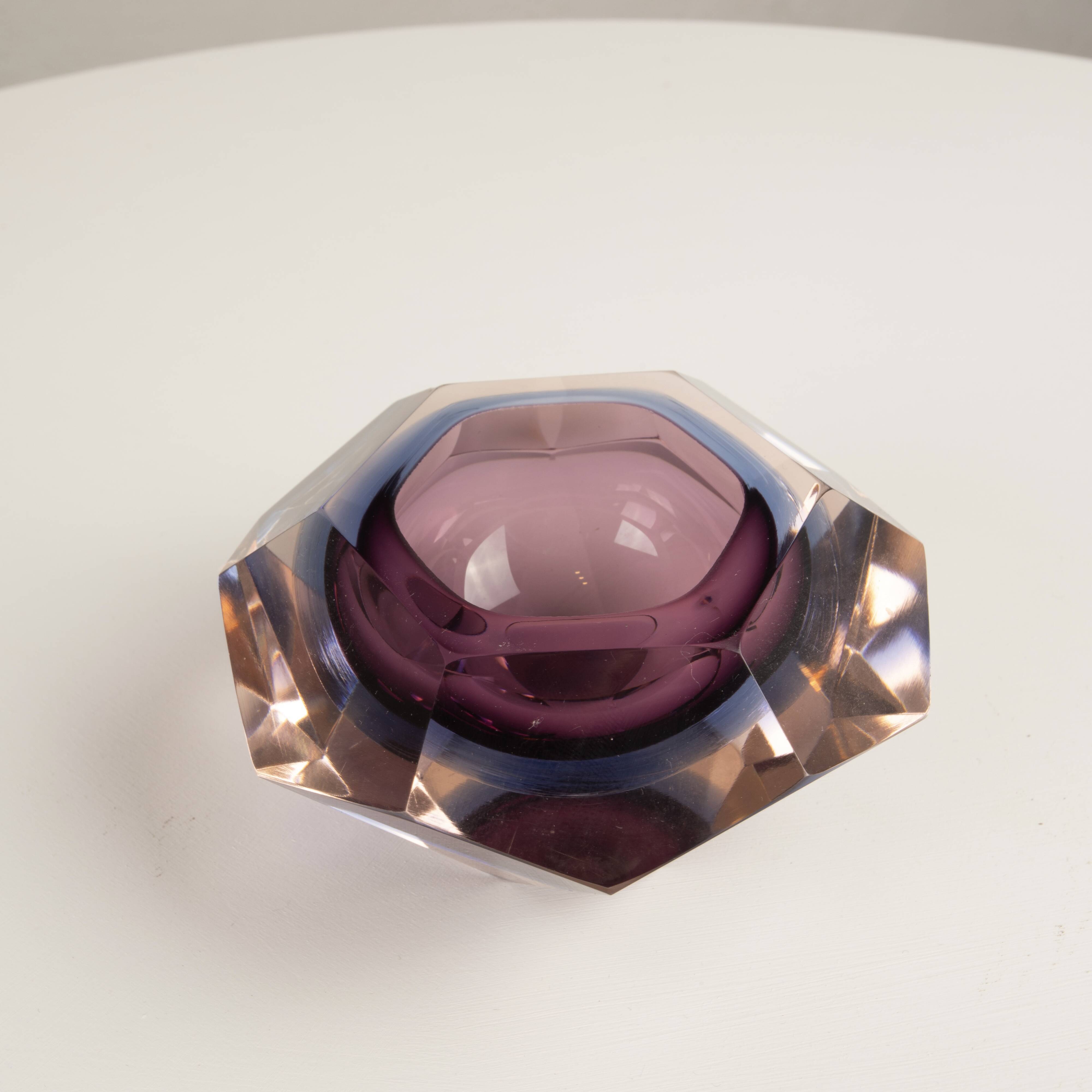 Sculptural ashtray attributed to Flavio Poli for Seguso Vetri d’Arte 1970