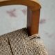 Modern Danish lounge chair in beech and paper cord, in the style of Frits Schlegel.