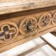 Antique carved oak breton desk France 19th century