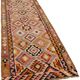 Turkish Handwoven Vintage Herki Kilim 103 cm x 316 cm