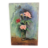 Tableau Huile Fleurs