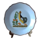Decorative plate in the 18th-century style. Decoration of a stylised rooster.