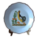Decorative plate in the 18th-century style. Decoration of a stylised rooster.