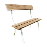 Old bench early 20th, cast iron decorated with branches