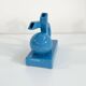 Italian blue ceramic vase, 1970s