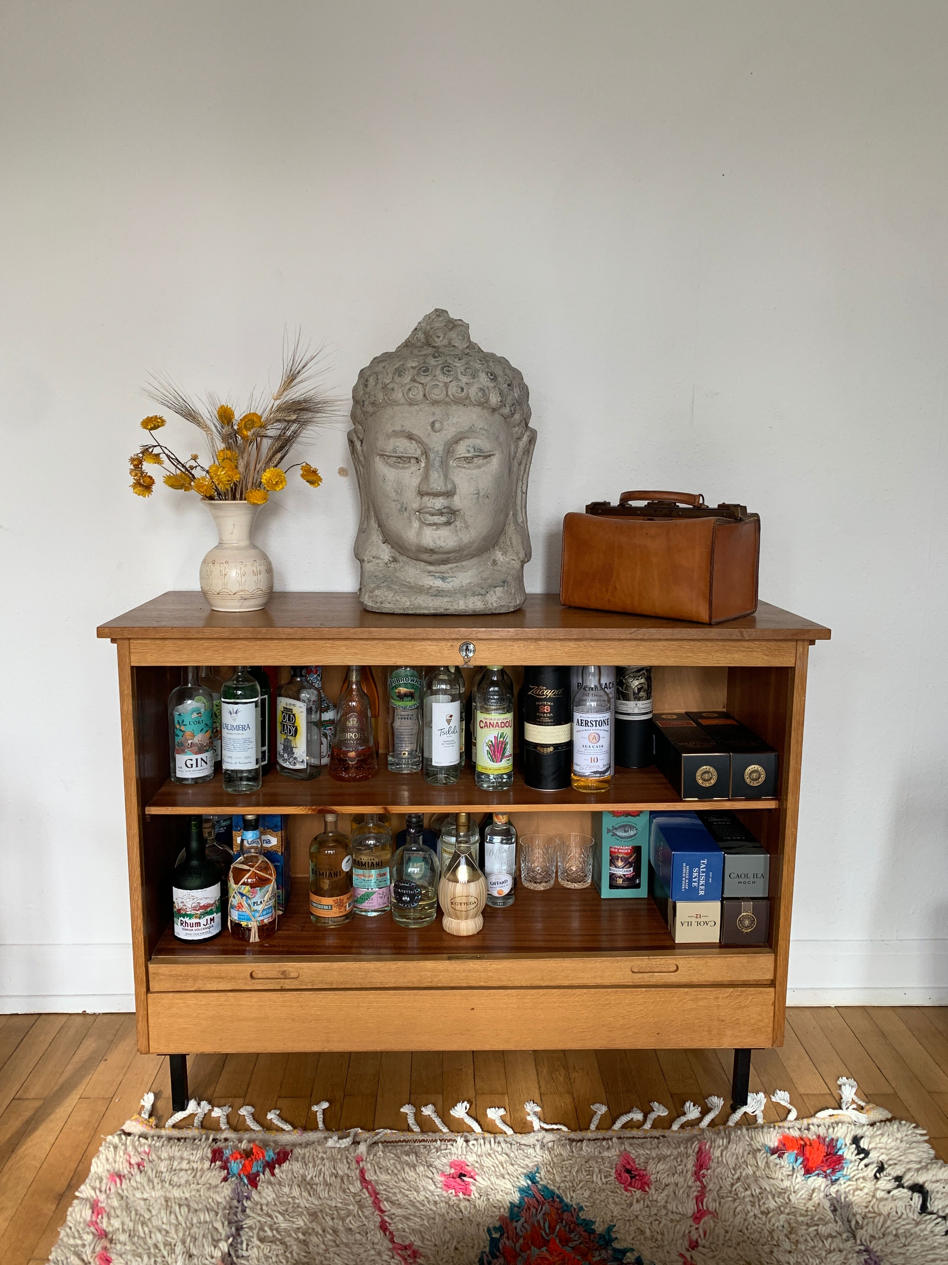 Notary curtain binder cabinet