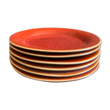 Dessert plate Jars Tange orange