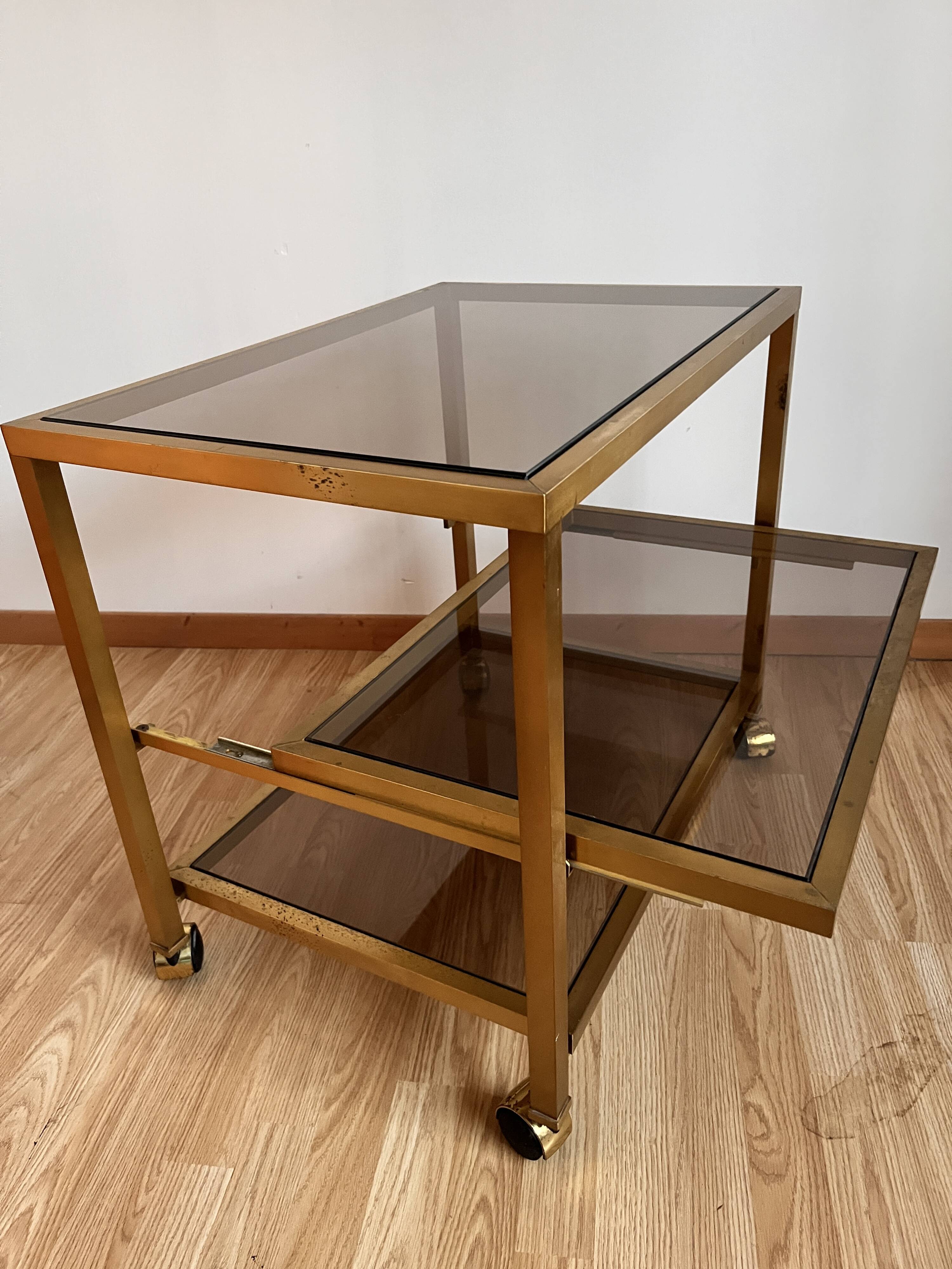 Glass and gold dessert