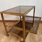 Glass and gold dessert