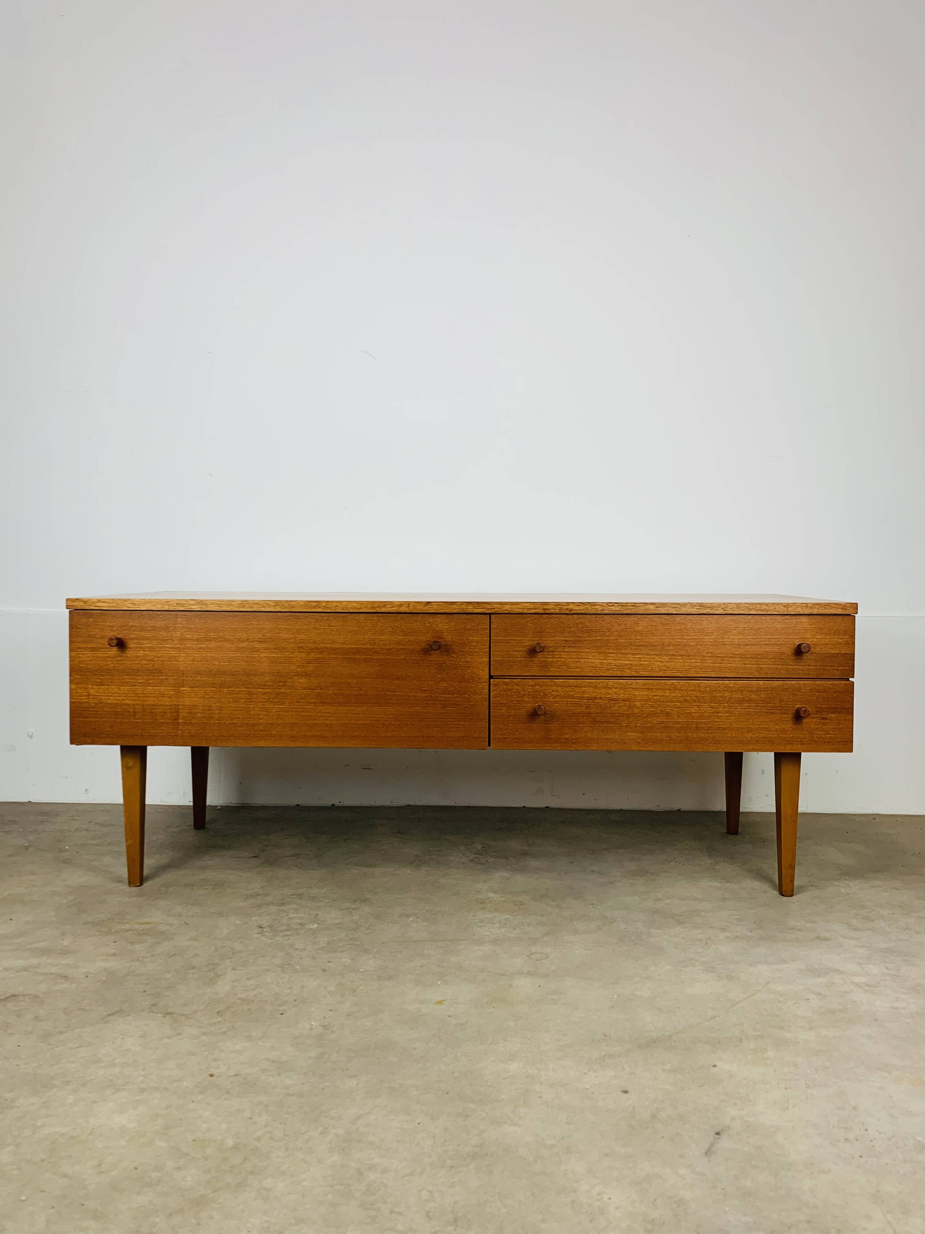 Vintage Scandinavian teak sideboard from the 1960s, TV stand