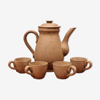 Vallauris stoneware coffee set