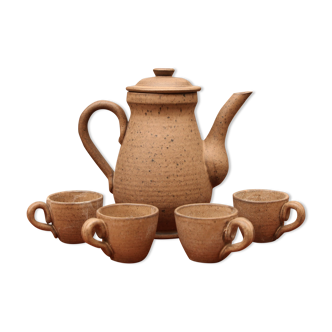 Vallauris stoneware coffee set