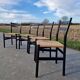 4 Gessef chairs by the Consorzio Sedie Friuli manufacturer.