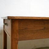 Vintage wooden farmhouse dining table