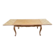 Large Louis XV dining table stripped in solid oak 1960 260cm