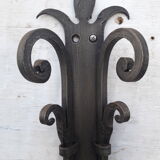 Pair of wrought iron wall light