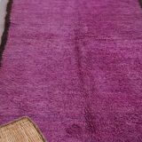 Vintage purple moroccan rug 134x272 cm - Berber rug - Wool rug handmade
